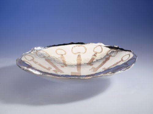 Piece -- materials: silver, brass; dimensions: diameter 35, 6.5h;