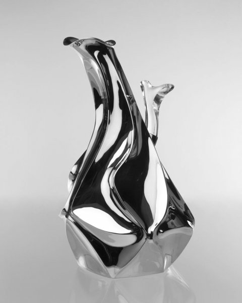 Piece -- materials: silver, acrylic; dimensions: 25 h cm;