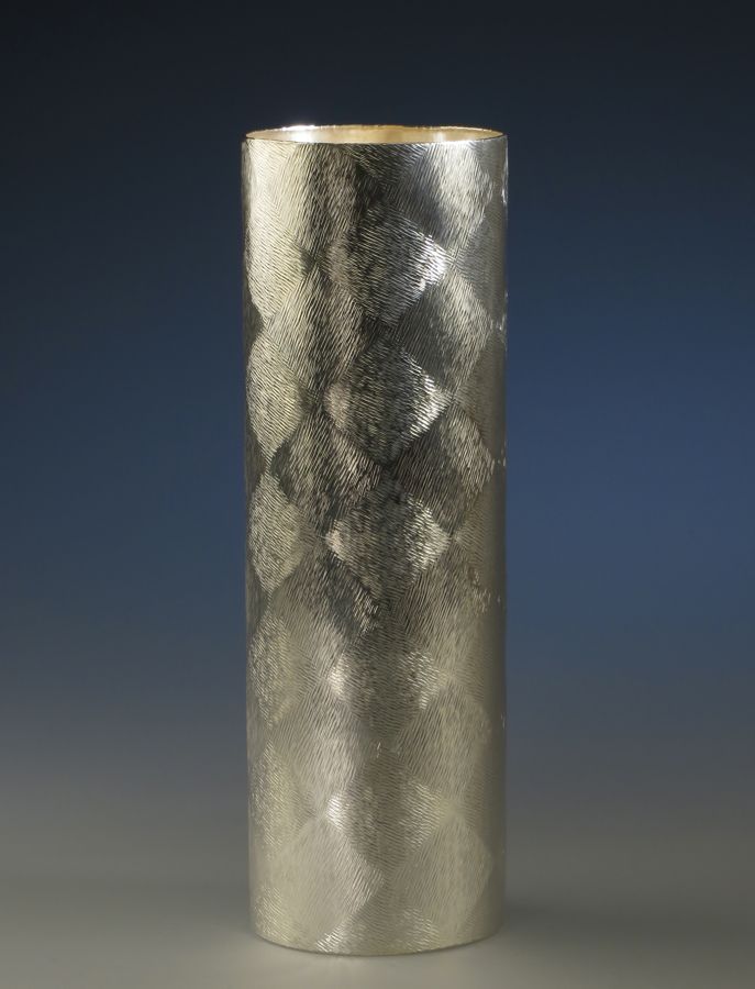 Piece -- materials: silver; dimensions: diameter 8, 25.2 h cm;