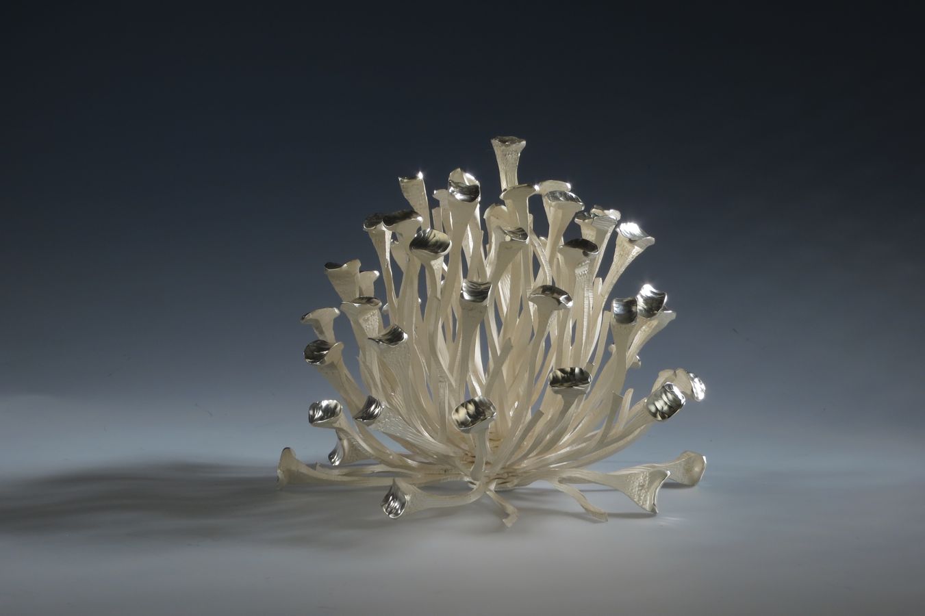 Piece -- materials: silver; dimensions: diameter 16, 13 h cm;