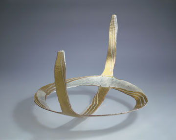 Piece -- materials: silver, brass; dimensions: 61 x 40 x 28h;