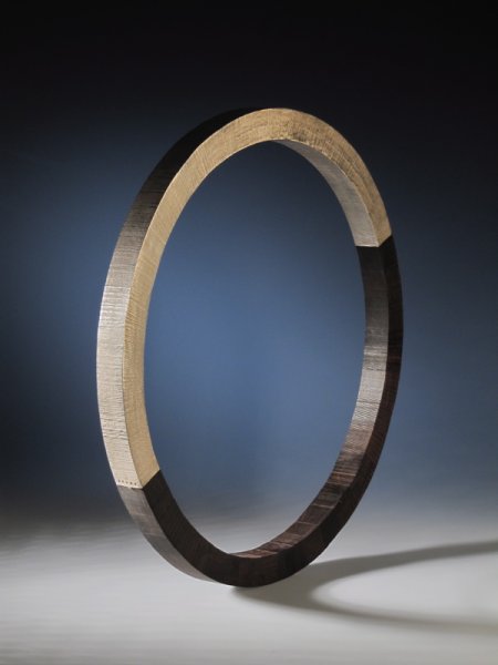 Piece -- materials: silver, ebony; dimensions: diameter 60 cm;