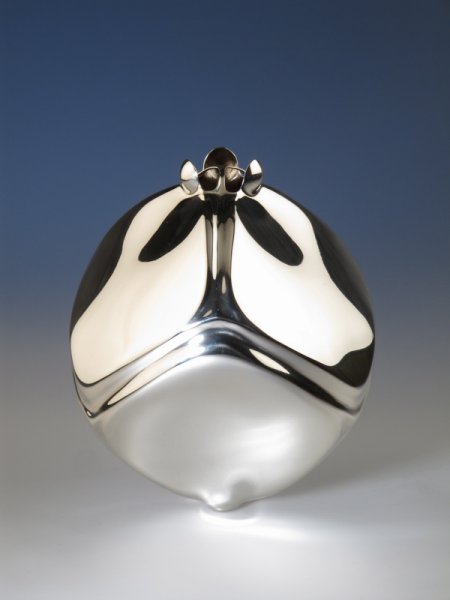 Piece -- materials: silver; dimensions: 12.5 x 12.5 x 16.5 cm h;