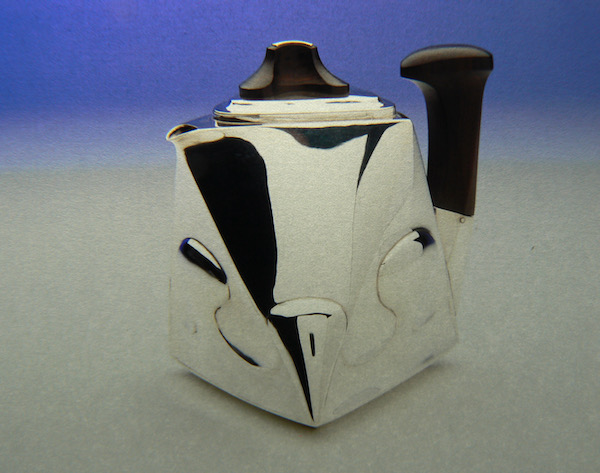 Piece -- materials: silver, ebony; dimensions: 13 x 13 x 16 h cm;